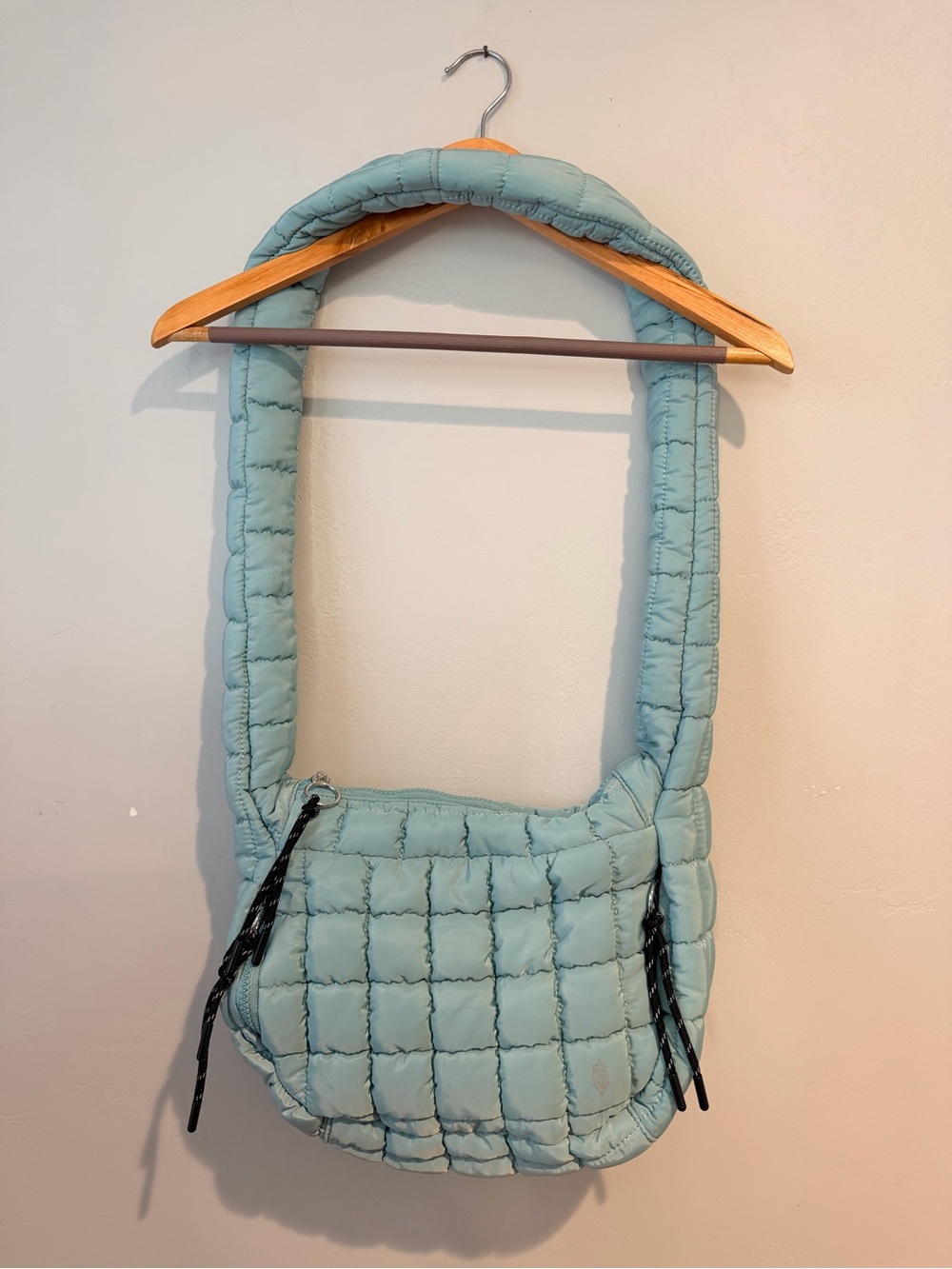 Free People Quilted Baby Carryall Sling Bag in Sterling color